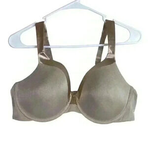 Vanity Fair Bra 40C Illumination Full Coverage Underwire‎ Tan Nude Satin 76338